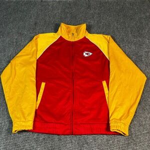 G-III 4Her Track Jacket Women Large Red Excellent KC Chiefs Full Zip Colorblock